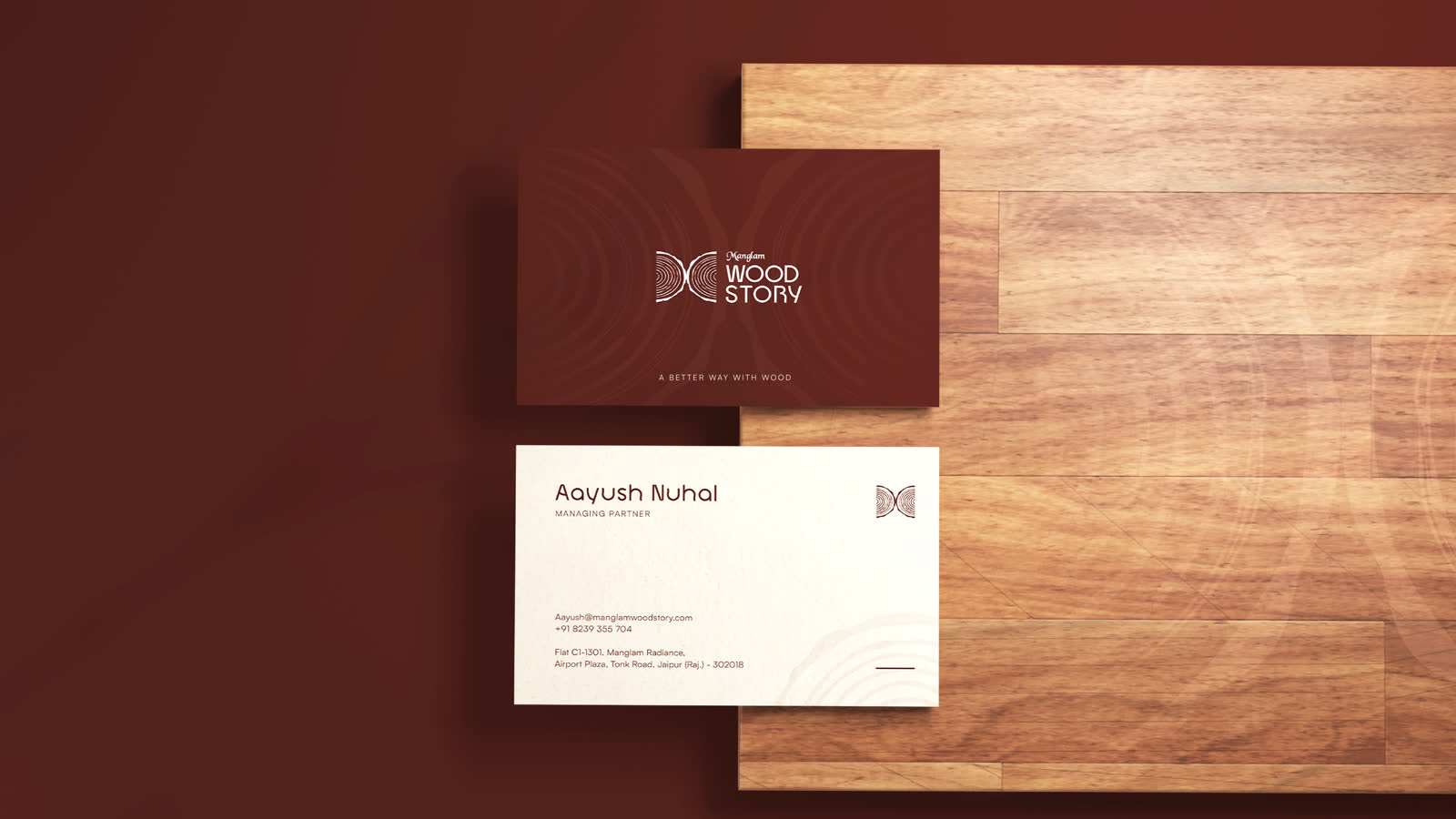 Manglam Wood Story — brand work 2